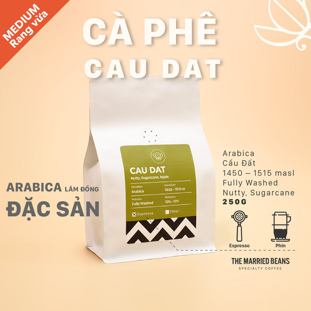Cà phê Cầu Đất - 100% Arabica - 250gr