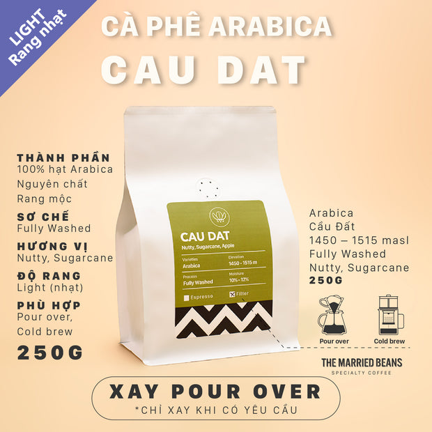 Cà phê Cầu Đất - 100% Arabica - 250gr