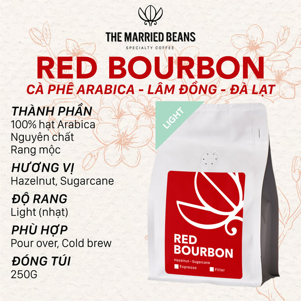 Cà phê Red Bourbon - 100% Arabica - 250gr