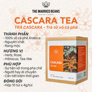 Trà Cascara túi lọc (trà túi nhúng) - Trà làm từ vỏ trái cà phê arabica 100% (Hộp 10 gói)
